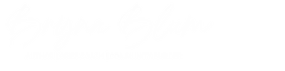 Bryna Blum Logo with tagline in white.