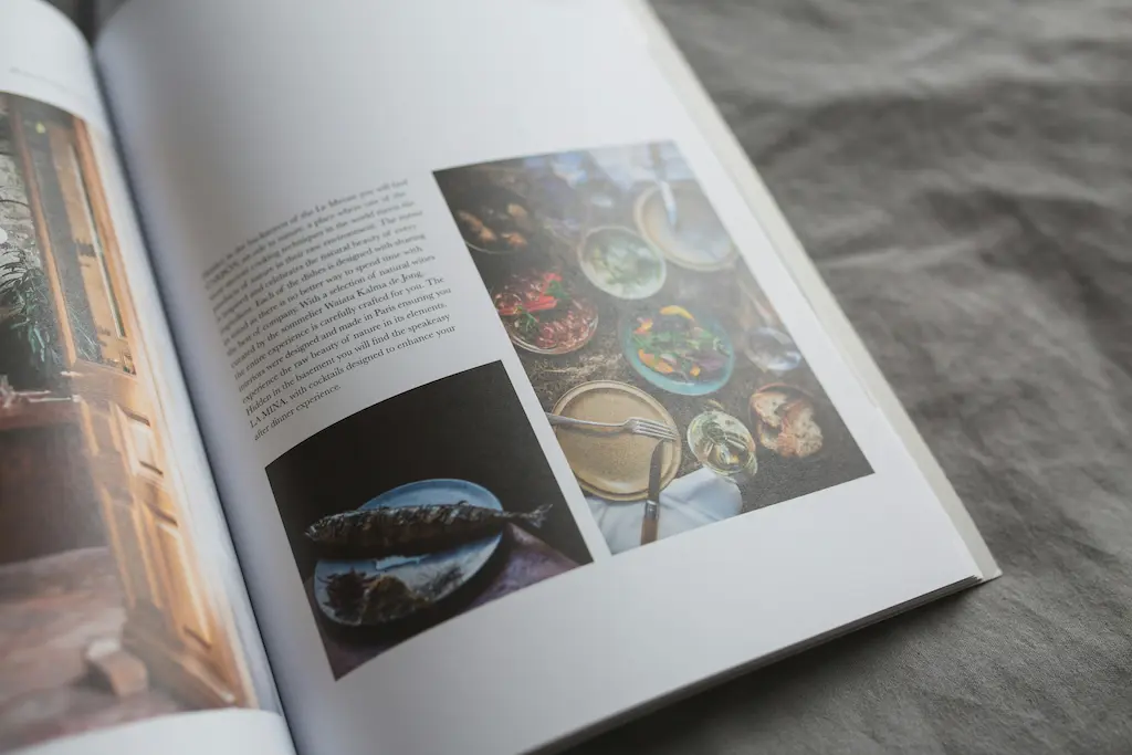 Graphic of page from a cookbook showing a recipe